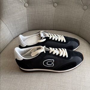 Women’s Coach Black and White Casual Sneakers
